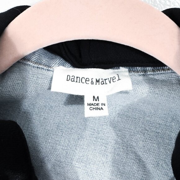 NWOT VICI Dance & Marvel Maxed Out Denim Contrast Removable Hooded Jacket Size M - Picture 3 of 9